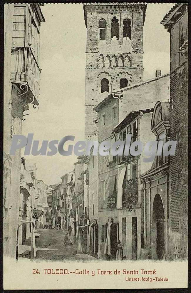 Calle y torre de santo tomé de toledo