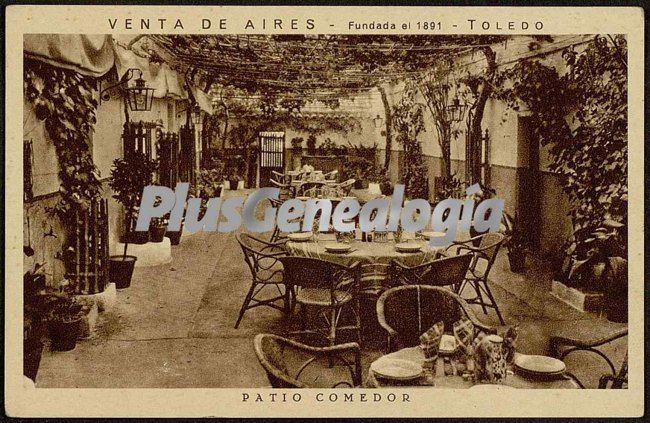 Patio comedor de la venta de aires de toledo