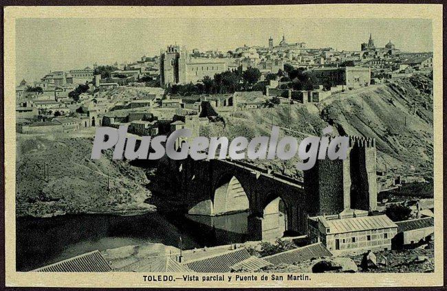 Vista parcial de toledo y puente de san martín