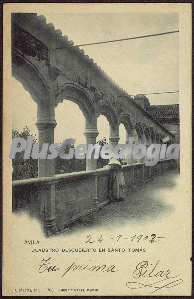 Claustro descubierto en santo tomás de ávila