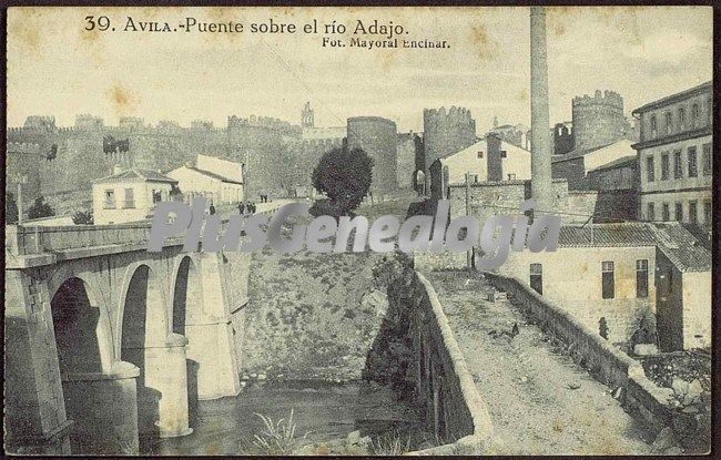 Puente sobre el río adajo a su paso por ávila