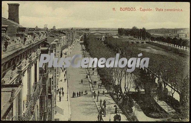 Vista panorámica del espolón de burgos