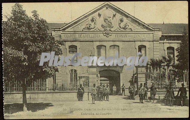 Entrada al cuartel de fernán-gonzález de burgos