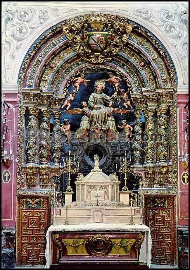 Altar mayor y sepulcro del santo del santuario de san pedro regalado en la aguilera (burgos)