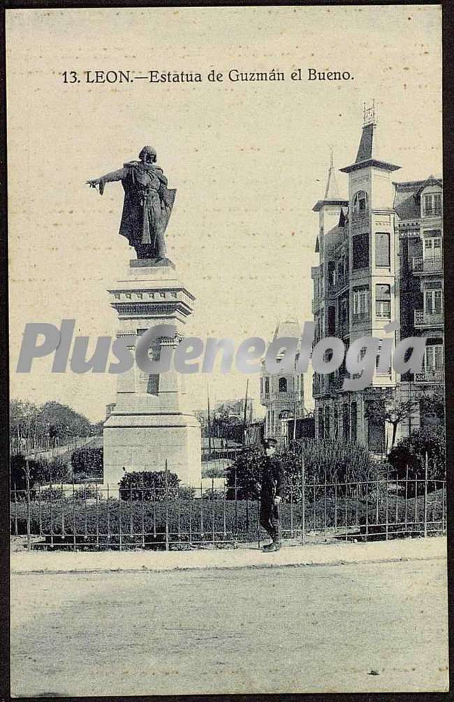 Estatua de guzmán el bueno de león