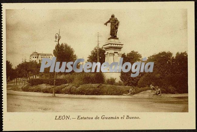 Estatua de guzmán el bueno de león