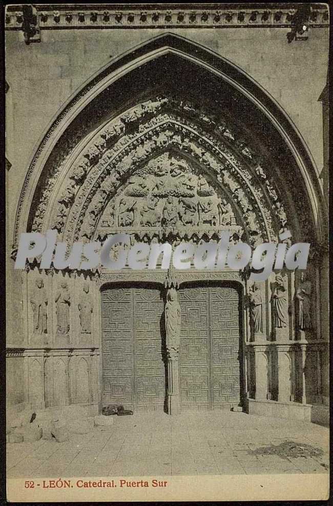 Puerta sur de la catedral de león