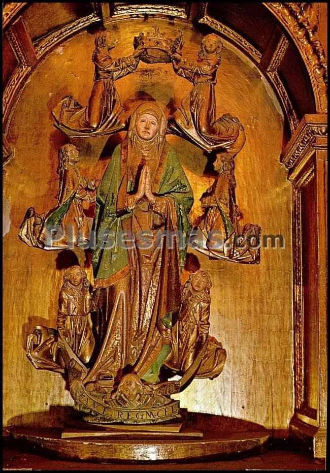 Virgen asunta, siglo xv de la iglesia de santa maría en fuentes de nava (palencia)