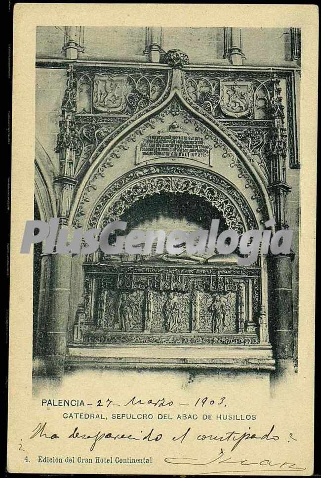 Sepulcro del abad de husillos de la catedral de palencia