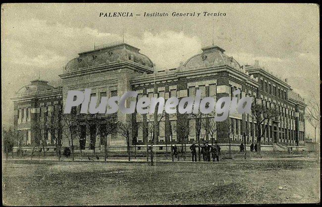 Vista frontal del instituto general y técnico de palencia