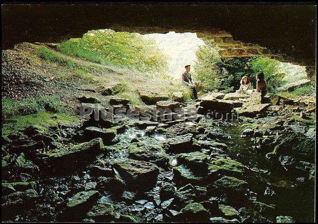 Cueva del nacimiento del río ibia en revilla de pomar (palencia)