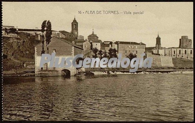 Vista parcial de alba de tormes (salamanca)