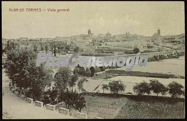 Vista general de alba de tormes (salamanca)