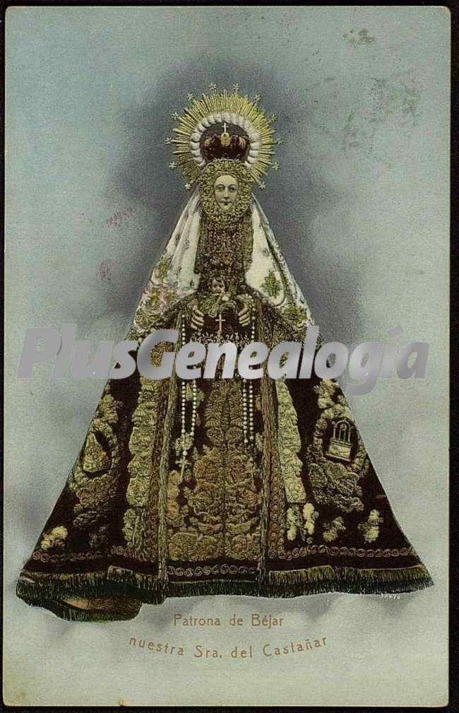 Postal de nuestra señora del castañar, patrona de bejar (salamanca)
