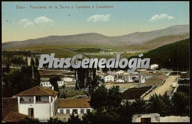 Panorama de la sierra y carretera a candelario de bejar (salamanca)