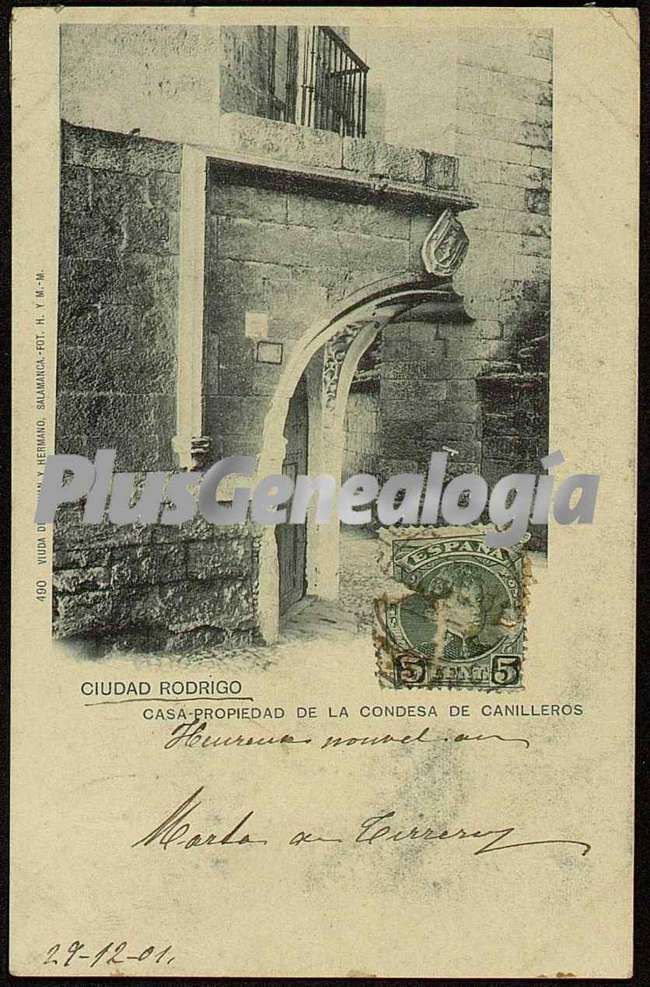 Casa propieda de la condesa de canillero de ciudad rodrigos (salamanca)