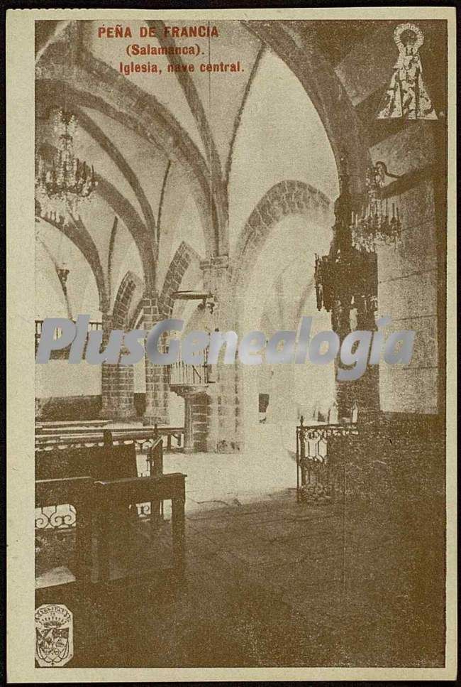 Nave central de la iglesia de peña de francia (salamanca)