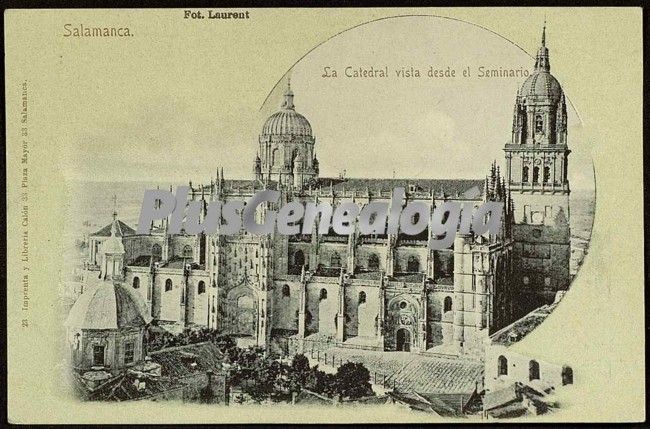 La catedral de salamanca vista desde el seminario