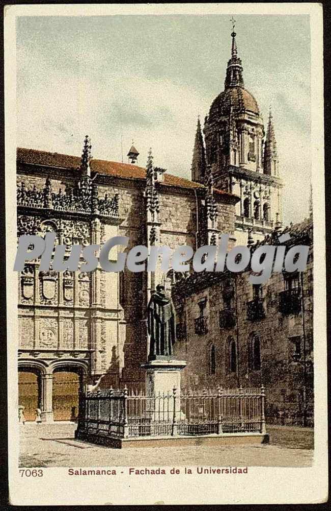 Fachada de la universidad de salamanca