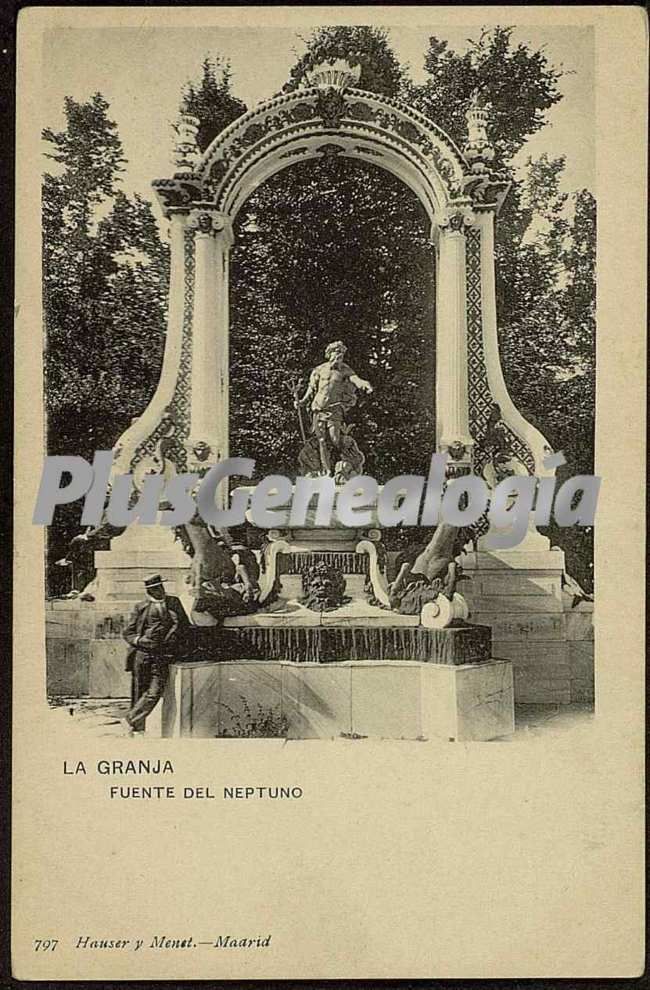 Fuente de neptuno de la granja (segovia)