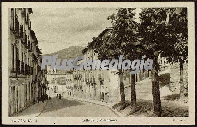 Calle de la valenciana de la granja (segovia)