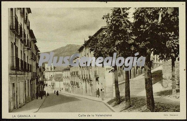 Calle de la valenciana de la granja (segovia)