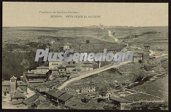 Vista panorámica de segovia desde el alcázar de la ciudad