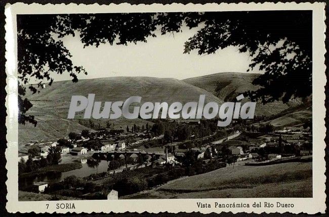 Vista panorámica del río duero a su paso por soria