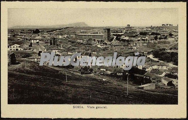 Vista general en blanco y negro de soria