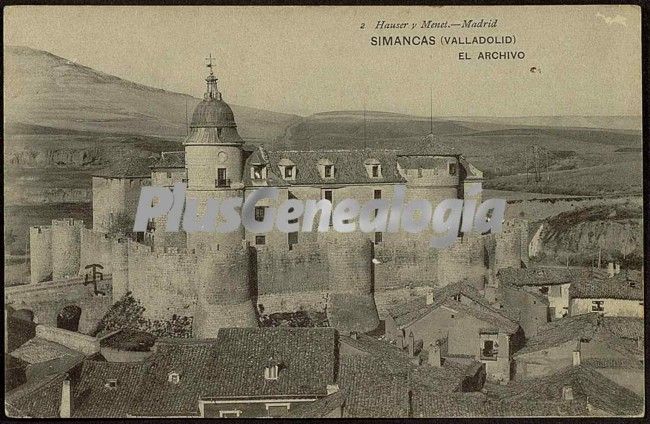 Vista del castillo de simancas (valladolid)