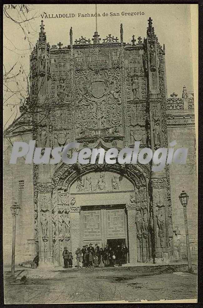 Vista vertical de la fachada de san gregorio de valladolid