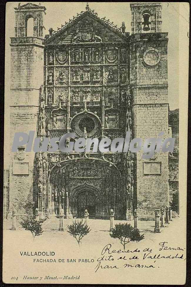 Fachada de la iglesia de san pablo de valladolid