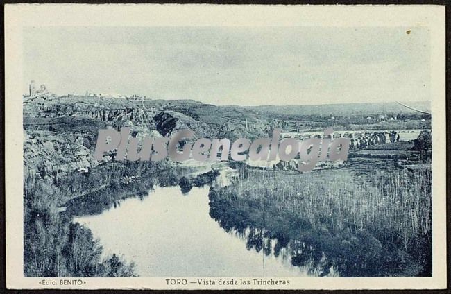 Vista de toro (zamora) desde las trincheras