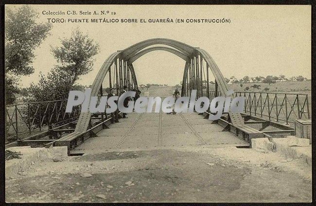 Puente metálico sobre el guarreña de toro (zamora)