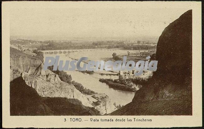 Vista tomada de toro (zamora) desde las trincheras