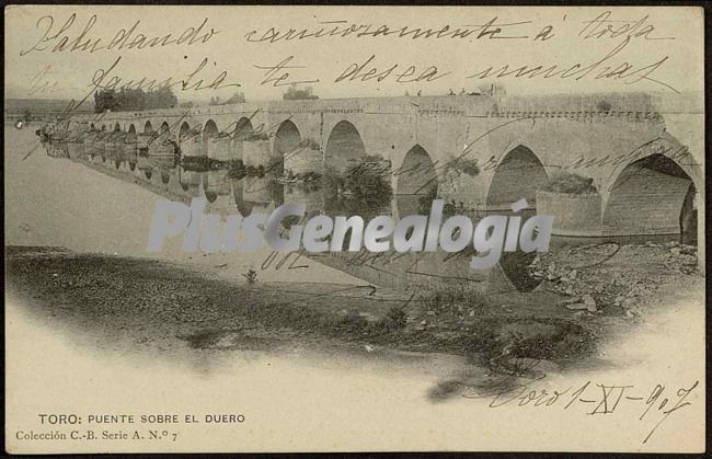 Puente sobre el duero en toro (zamora)