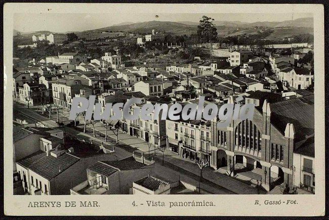 Vista panorámica de Arenys de Mar (Barcelona)