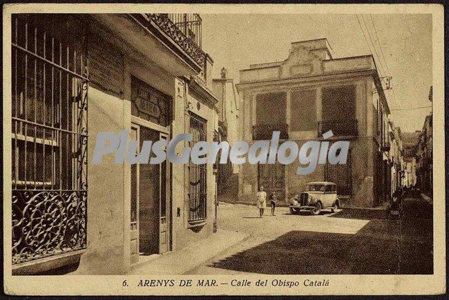 Calle del Obispo Catalá de Arenys de Mar (Barcelona)