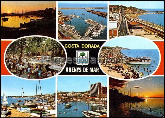 Vistas del Puerto de Arenys de Mar en Barcelona