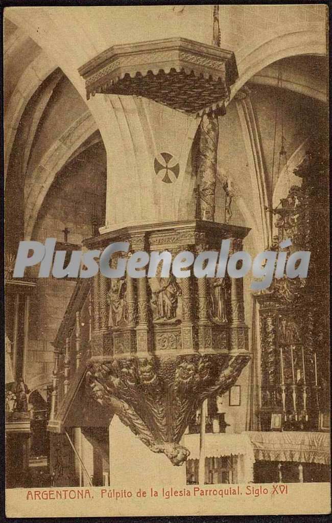 Púlpito de la Iglesia Parroquial de Argentona del Siglo XVI (Barcelona)