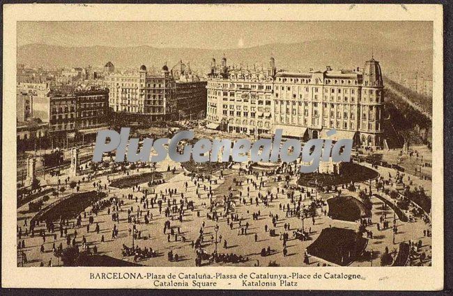 Plaza de Cataluña en Barcelona