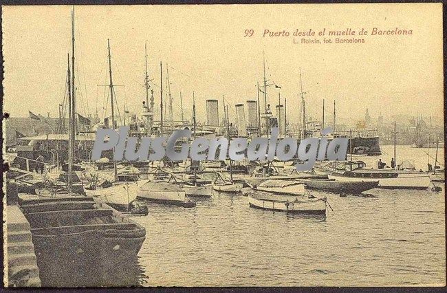 Puerto de Barcelona visto desde el muelle