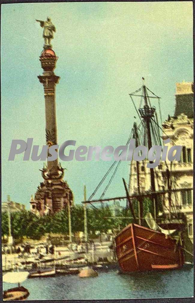 Monumento a Cristobal Colón en Barcelona