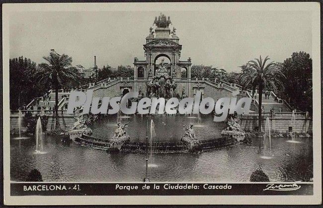 Cascada del Parque de la Ciudadela en Barcelona