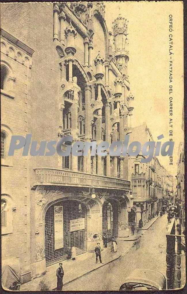 Orfeó Catalá-Fatxada del Carrer Alt de Sant Pere