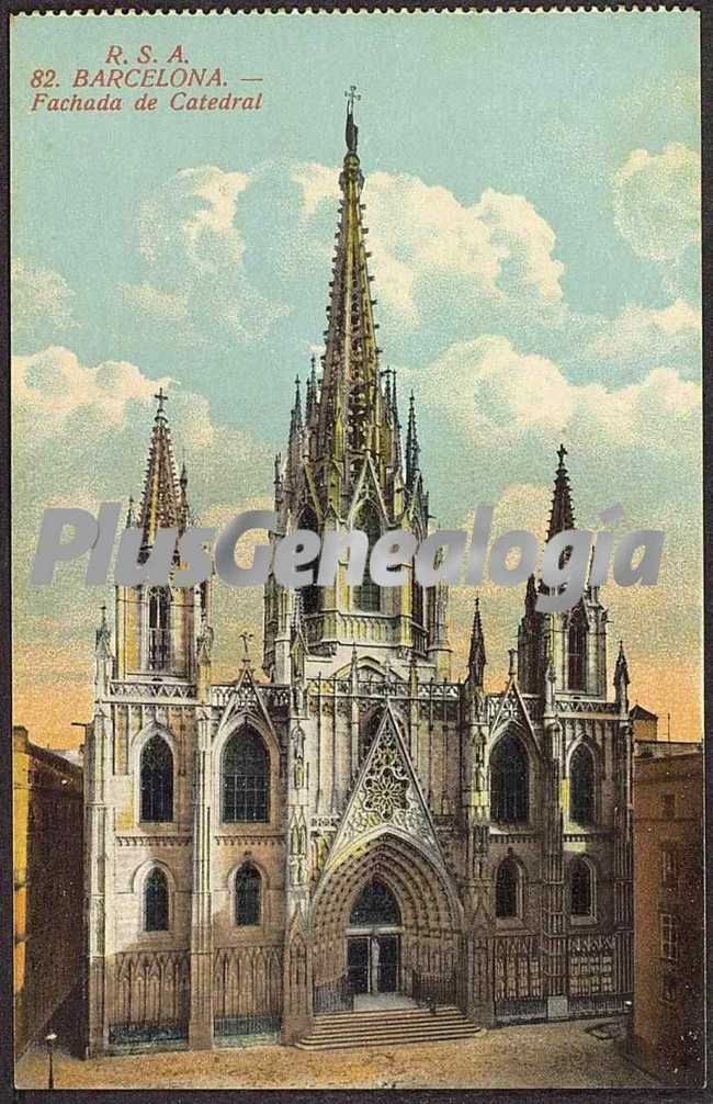 Fachada de la Catedral de Barcelona
