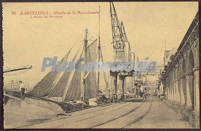 Muelle de la Barceloneta en Barcelona