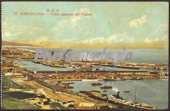 Vista General del Puerto en Barcelona