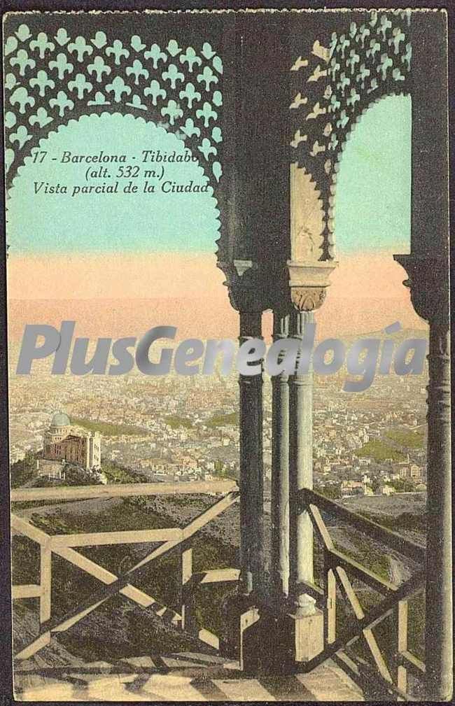 Vista parcial de la Ciudad de Barcelona desde el Tibidabo (altura de 532 m)