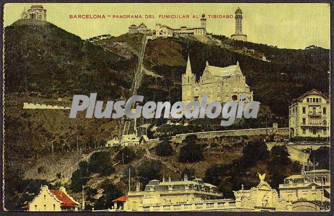 Panorama del Funicular al Tibidabo en Barcelona